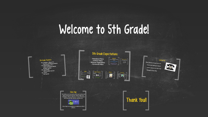 Welcome to 5th grade by