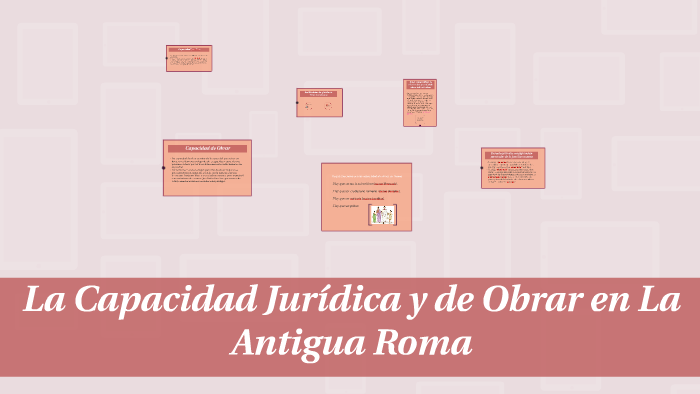 La Capacidad Jurídica y de Obrar en La Antigua Roma by Ana Martha