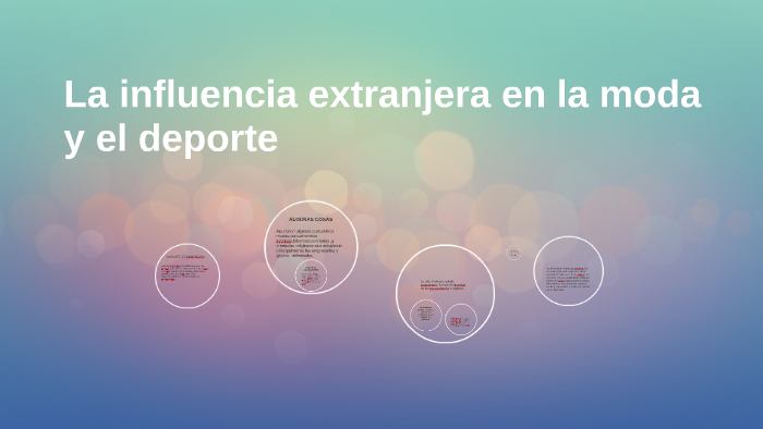 La influencia extranjera en la moda y el deporte by on Prezi