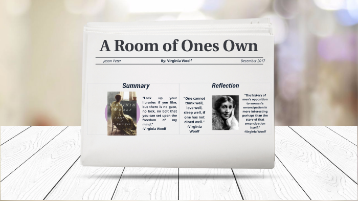 A Room Of Ones Own By Jason Peter On Prezi Next