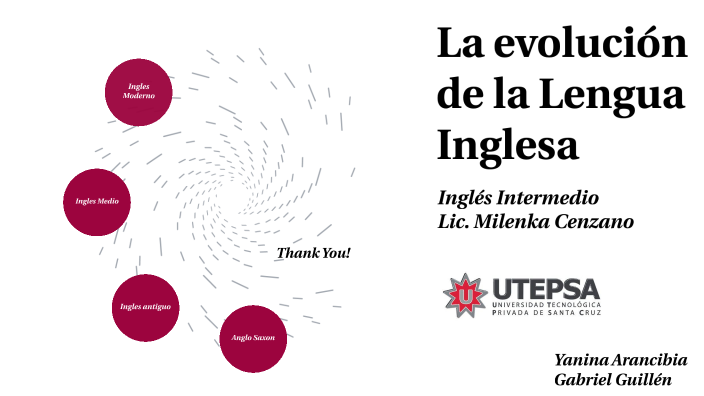 Las etapas de evolución de la lengua ingles by Gabriel Felipe Guillén
