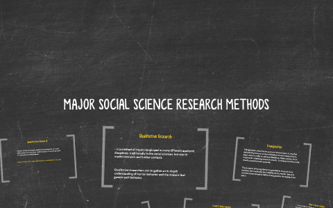 MAJOR SOCIAL SCIENCE RESEARCH METHODS by RJ Suyat on Prezi
