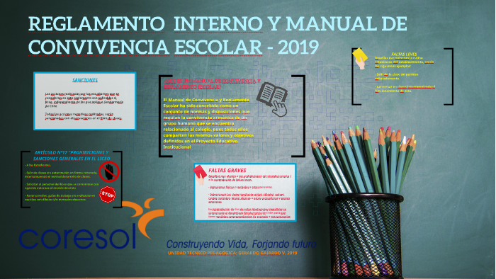Reglamento Interno Y Manual De Convivencia Escolar By Gerardo Gajardo Vargas 8271