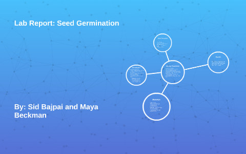 Lab Report Of Seed Germination By Sid Bajpai