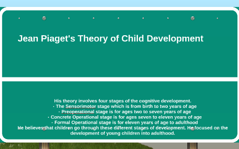 jean piaget's theory of child development is based on the