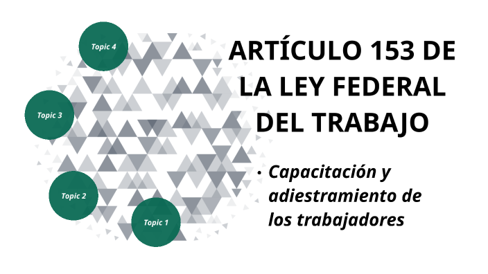 Artículo 153 Ley Federal Del Trabajo By Basilio Vázquez Zetina On Prezi