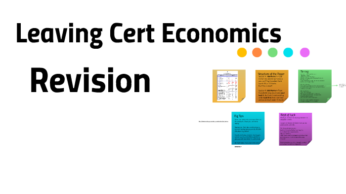 economics research project leaving cert