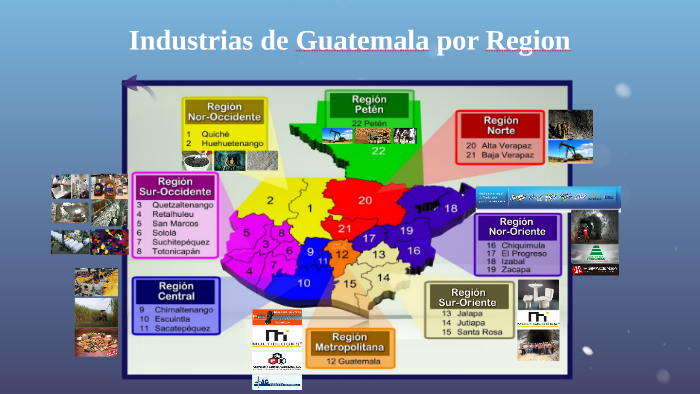 Industrias de Guatemala por Region by Rafael Trujillo