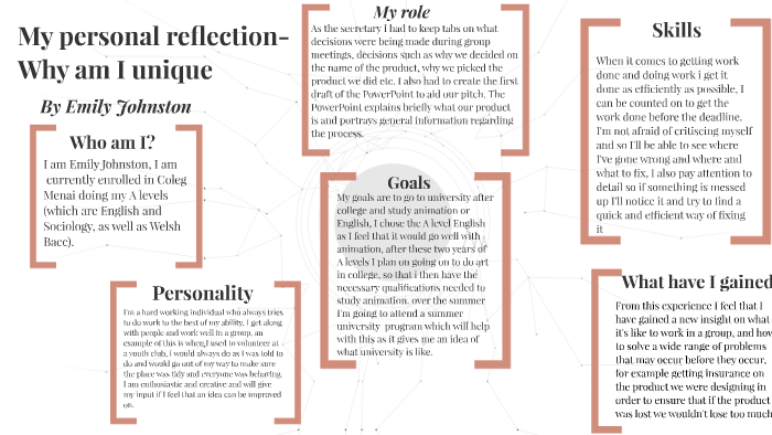 My Personal Reflection By Louise Johnston