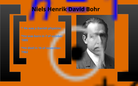 niels henrik david bohr