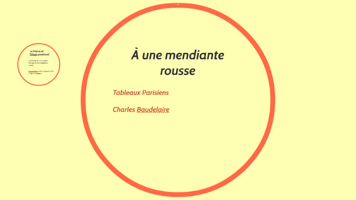 À une mendiante rousse by Moreno Marin on Prezi
