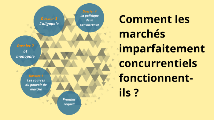 Comment Les Marchés Imparfaitement Concurrentiels Fonctionnent Ils
