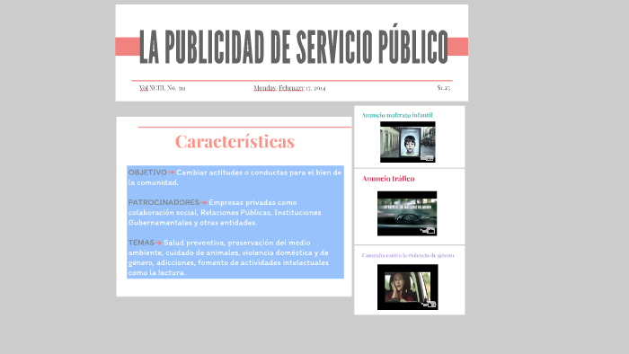 LA PUBLICIDAD DE SERVICIO PÚBLICO by Ana Salguero Hinojosa