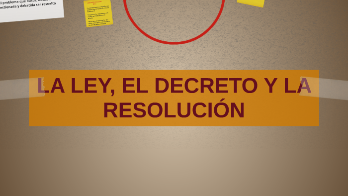 LEY, DECRETO Y RESOLUCIÓN by Nicole Gomez on Prezi