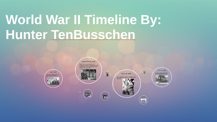 World War II Timeline by on Prezi