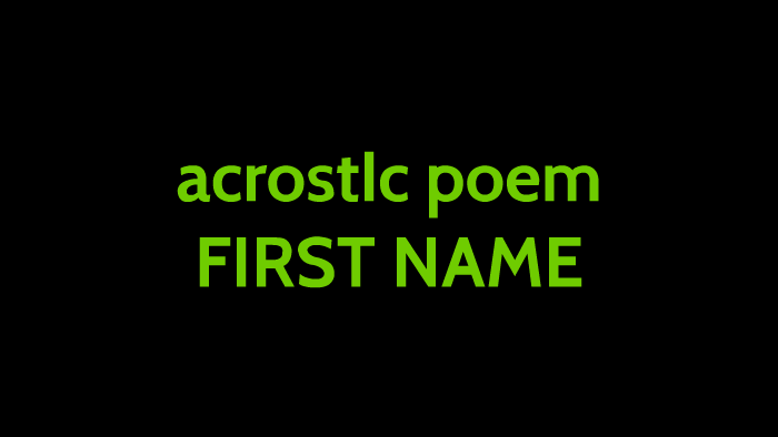 Acrostc Poem By Stephanie Lara