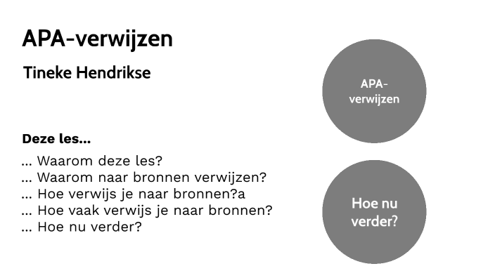 APAverwijzen by Tineke Hendrikse
