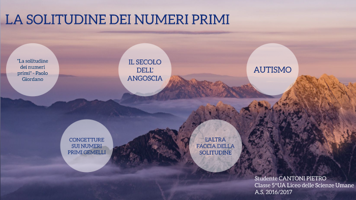 La solitudine dei numeri primi by Pietro Cantoni on Prezi