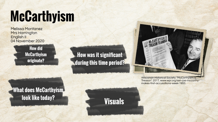 Asher Lev Project: McCarthyism by Melissa Montanez on Prezi