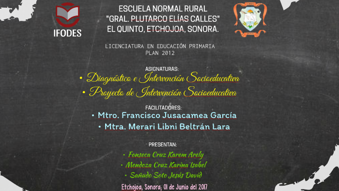 ESCUELA NORMAL RURAL "GRAL. PLUTARCO ELÍAS CALLES" by karina mendoza on
