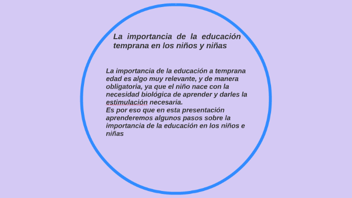 La Importancia De La Educación Temprana En Los Niños Y Niñas By Margarita Constanza Gómez López 2864