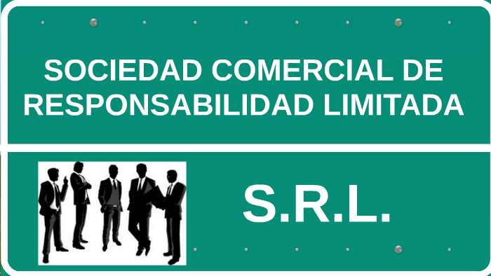 La denominación es seguida de las palabras "Sociedad Comercial de Responsabilidad Limitada", o de las siglas "S.R.L."