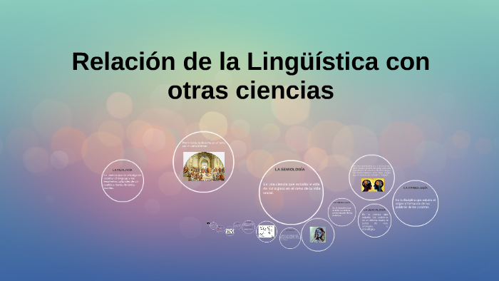 Relacion De La Linguistica Con Otras Ciencias