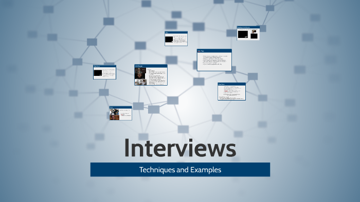 Interviews by Film Professor on Prezi