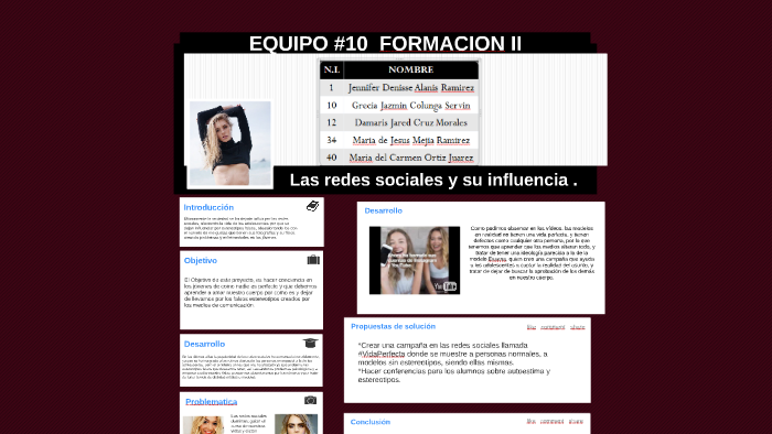 Las redes sociales y su influencia. by Carmen Ortiz on Prezi
