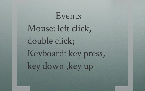 key features of event driven programming