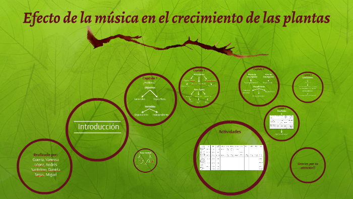 Efecto de la música en el crecimiento de las plantas by on Prezi