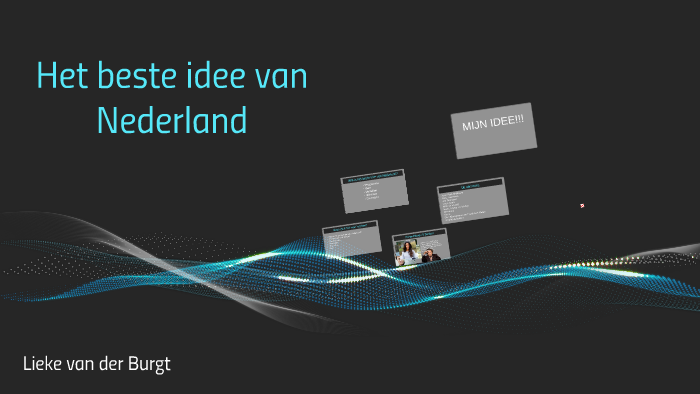Het beste idee van Nederland by Lieke van der Burgt on Prezi