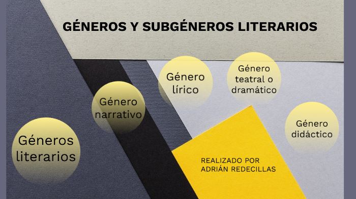 géneros y subgéneros literarios by adrian . on Prezi