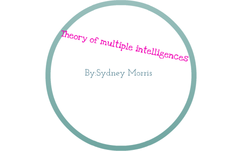 Theory of multiple intelligences by sydney morris on Prezi