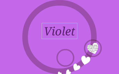 Violet Is A Bright Bluish Purple Color That Takes Its Name F By Louise Delvo U