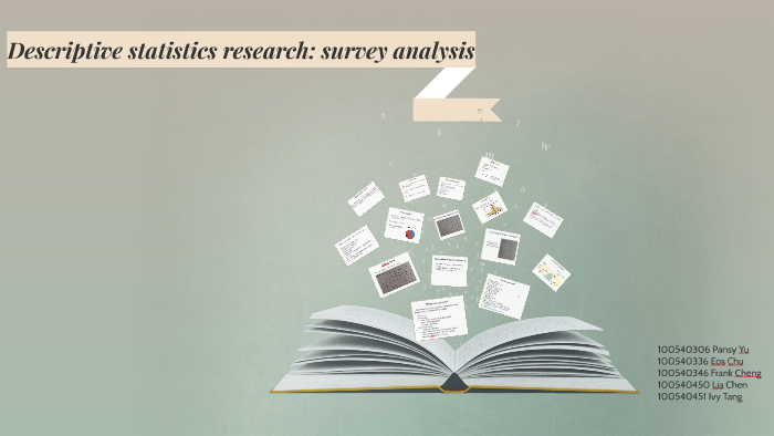 descriptive statistics in survey research