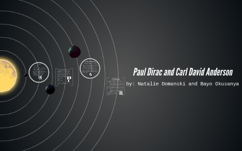 Paul Dirac and Carl David Anderson by Natalie Domanski on Prezi