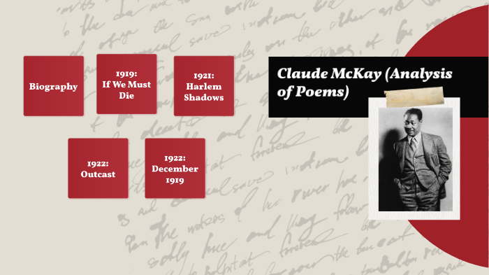 Claude McKay (Analysis of Poems) by Jasmine Vina on Prezi