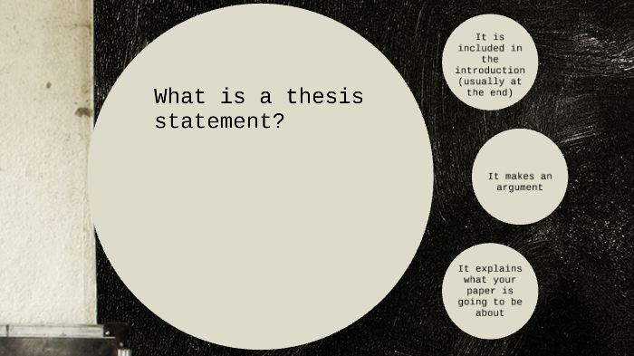 Thesis Statements by elana barron on Prezi