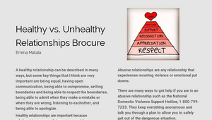 healthy vs. unhealthy relationships by Emma Matala on Prezi Design
