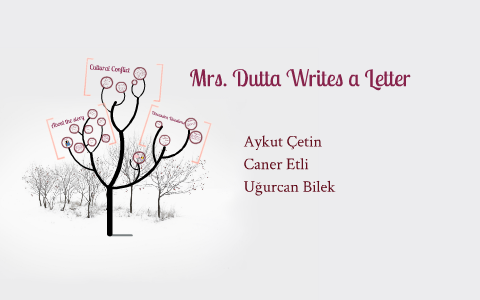 mrs dutta writes a letter summary short story