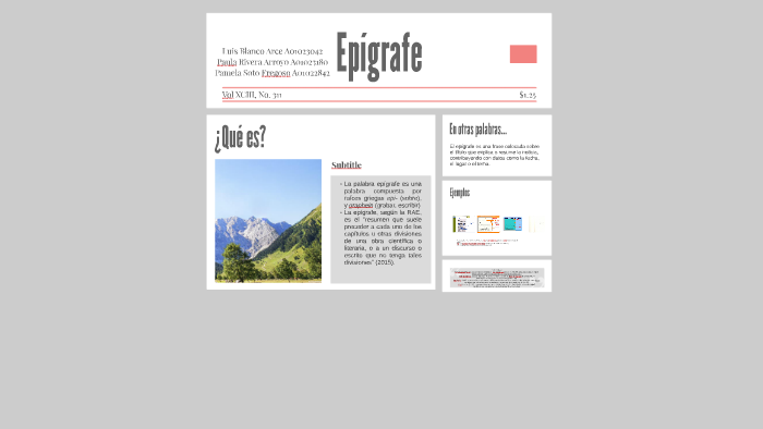 Epígrafe by Luis BA on Prezi