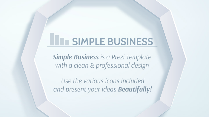 Simple Business Prezi Template By Prezi Templates By Prezibase On Prezi