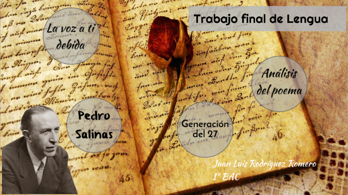 La Voz A Ti Debida Salinas La voz a ti debida - Pedro Salinas by Juanlu Roro on Prezi