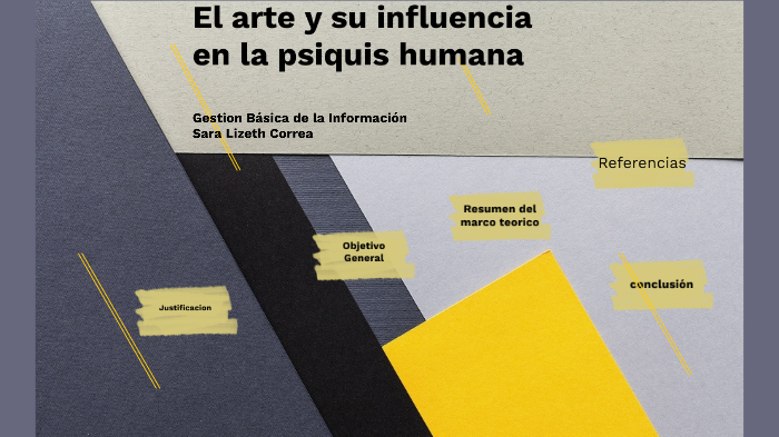 El arte y su influencia en la psiquis humana by Sara Correa