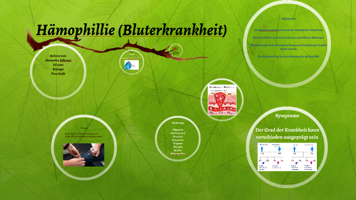 Hämophillie (Bluterkrankheit) By Alexandra Edbauer On Prezi