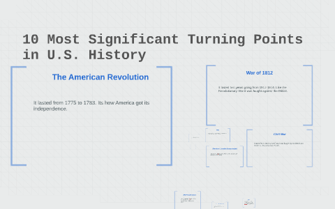 10 Most Significant Turning Points in U.S. History by Isaiah Filley on ...