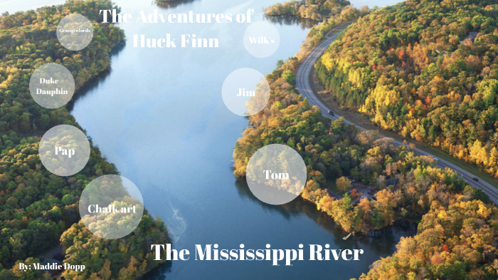 Huck Finn Mississippi River by Maddie Dopp