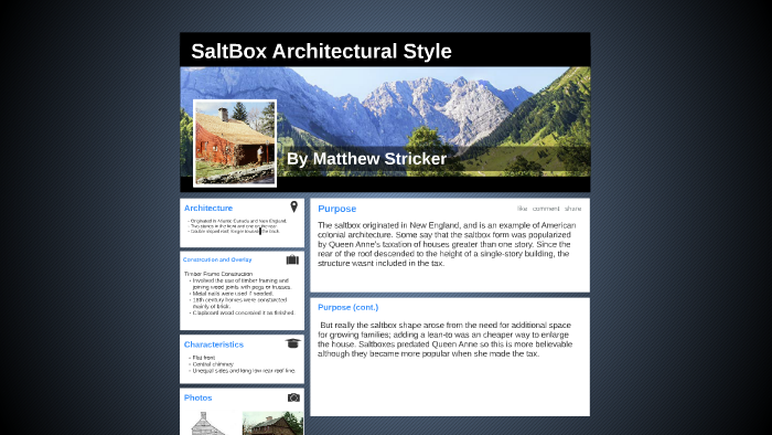 SaltBox Architectural Style by Matthew Stricker on Prezi