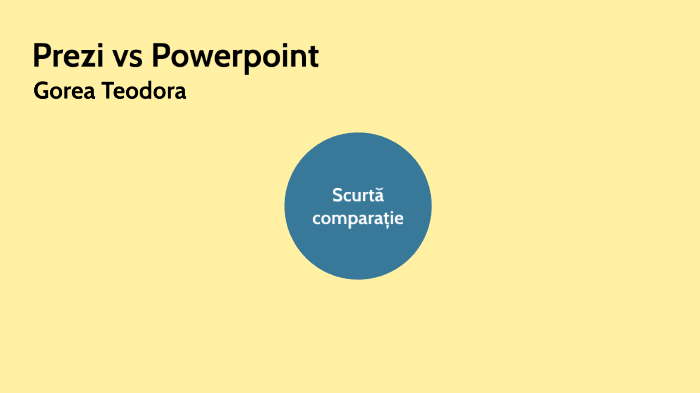 Prezi vs Powerpoint by Teodora Gorea on Prezi